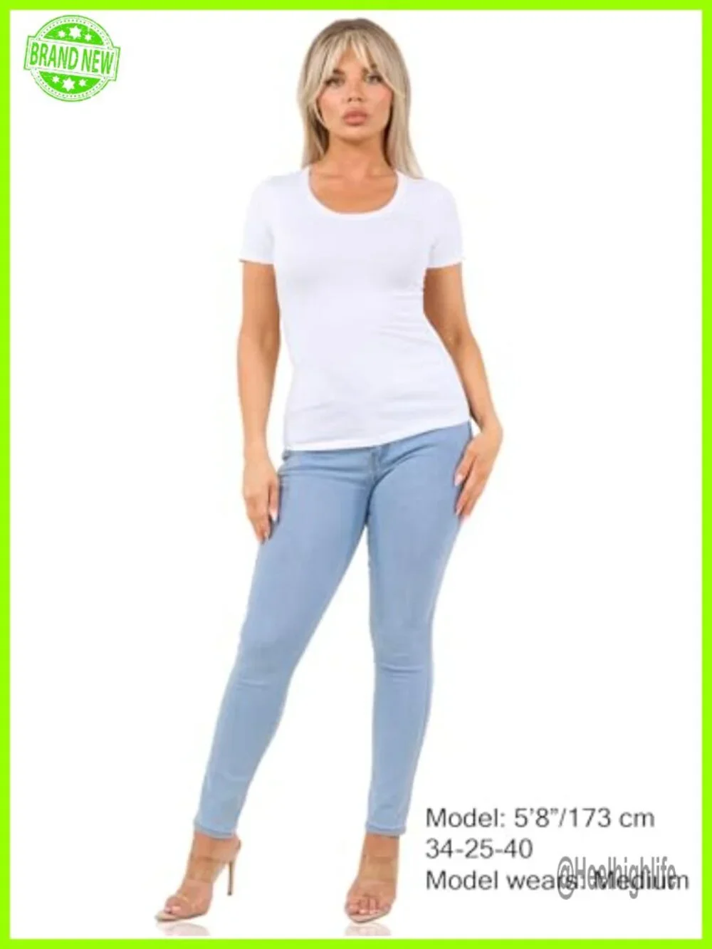 Women's Cotton Scoop Neck T-Shirt Cap Sleeve Fitted Casual Layering Tee